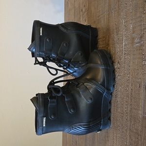 Sorel Joan of Arctic Womens 7.5 Wedge Boots | Black